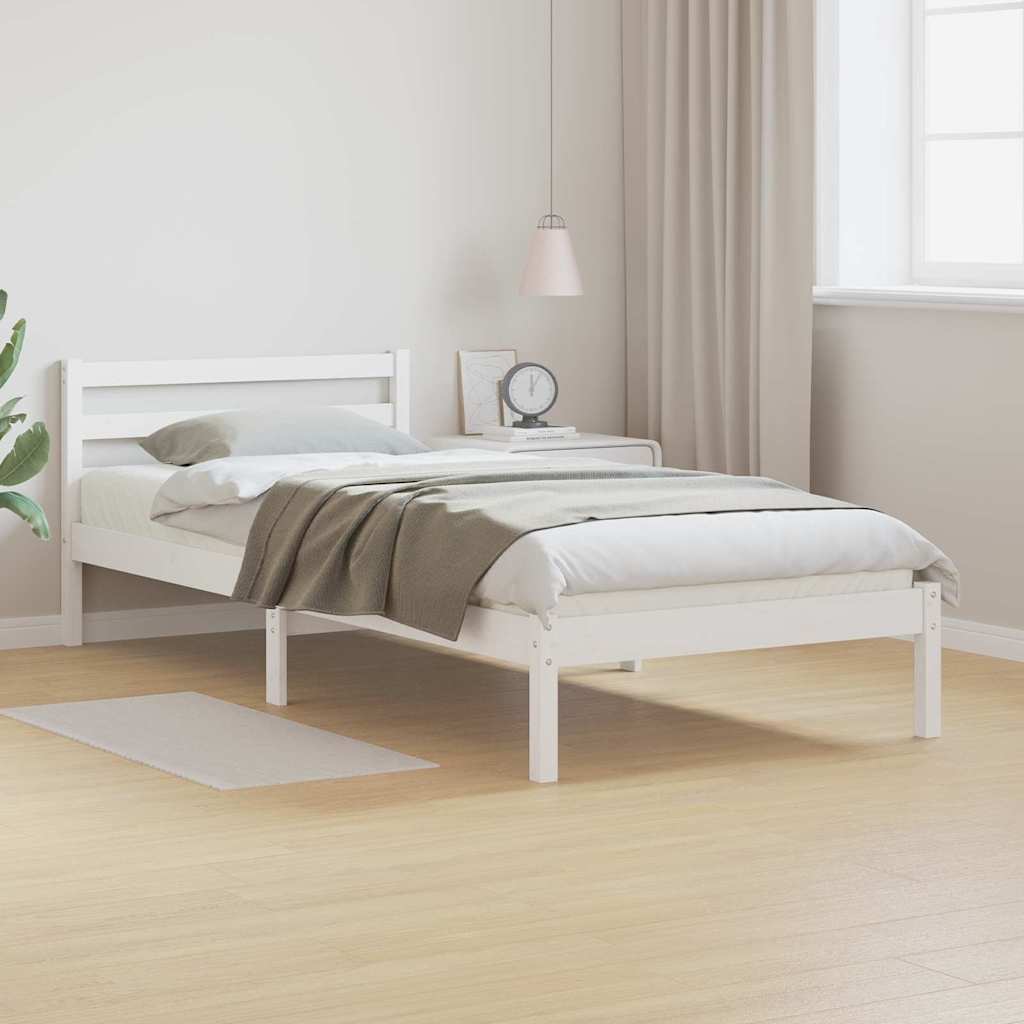 Cadre de lit Blanc 208.6 x 157.6 x 69.4 cm Pin massif - XIOS