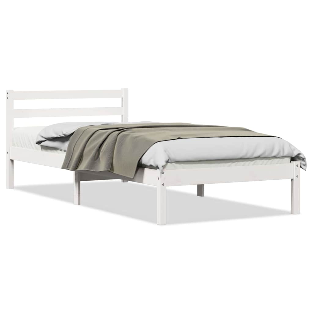 Cadre de lit Blanc 208.6 x 157.6 x 69.4 cm Pin massif - XIOS