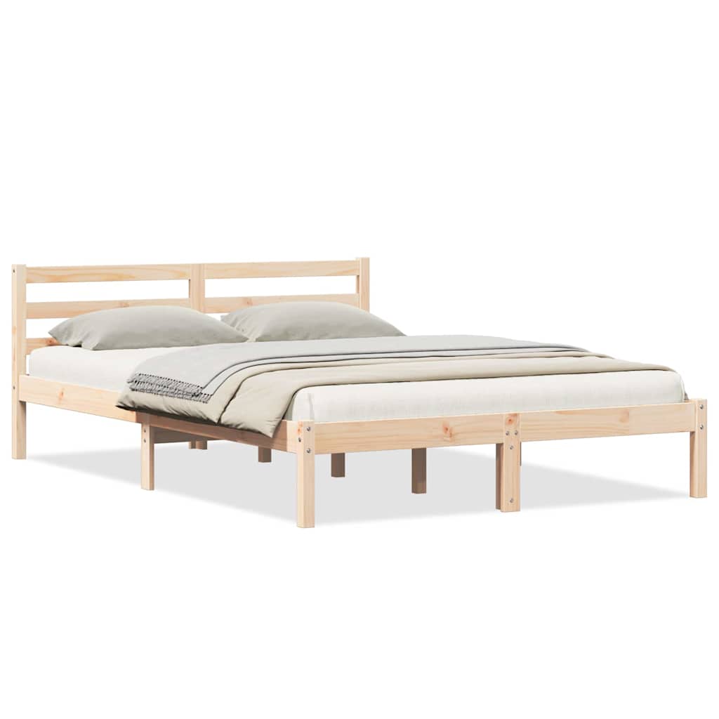 Cadre de lit Marron 208.6 x 157.6 x 69.4 cm Pin massif - XIOS