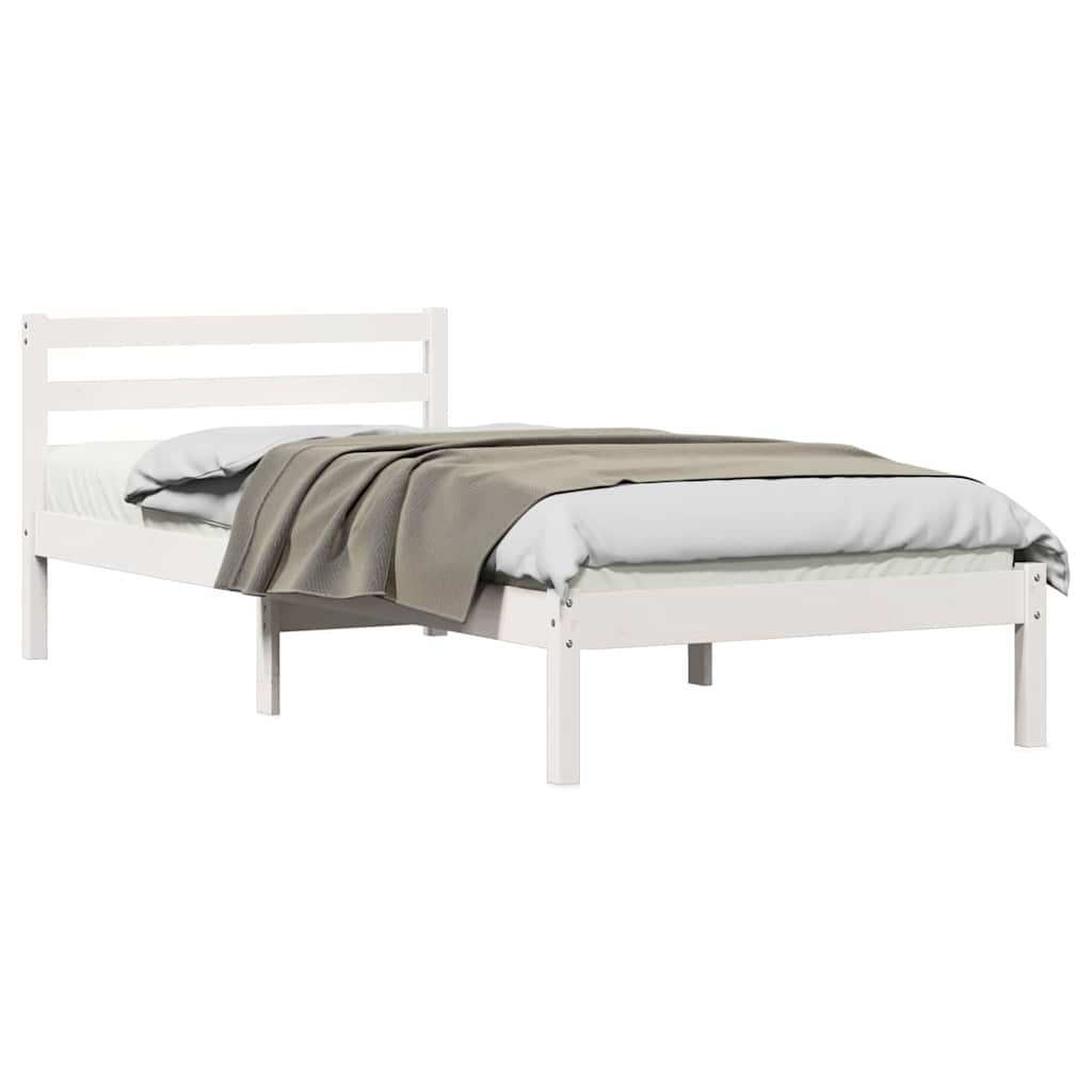 Cadre de lit Blanc 208.6 x 157.6 x 69.4 cm Pin massif - XIOS