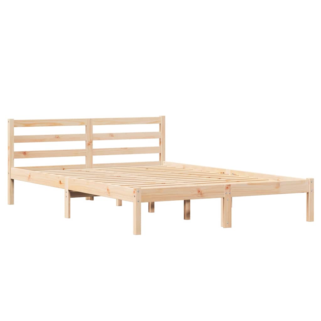 Cadre de lit Marron 208.6 x 157.6 x 69.4 cm Pin massif - XIOS