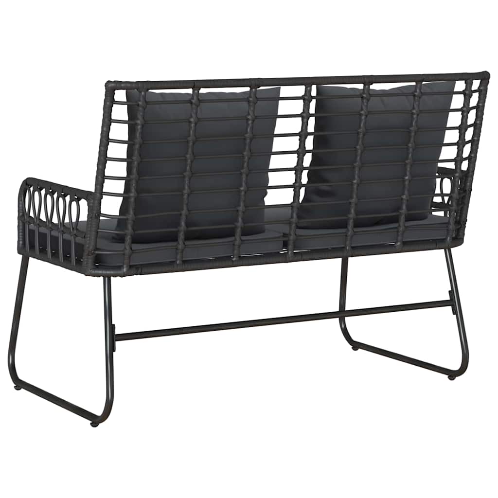 Banc de jardin Noir et anthracite polyrotin - XIOS