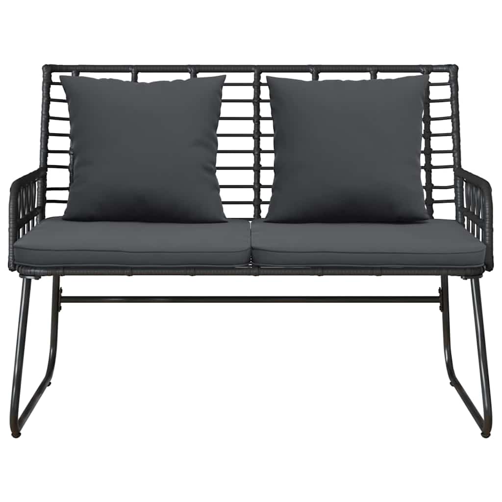 Banc de jardin Noir et anthracite polyrotin - XIOS
