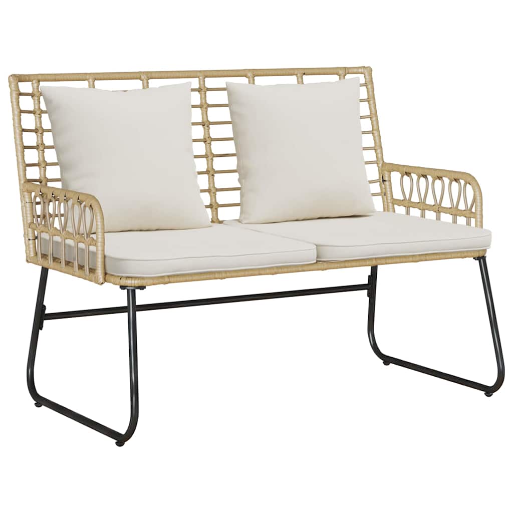 Ensemble de salle à manger pour jardin 3 pcs Marron et Crème - XIOS