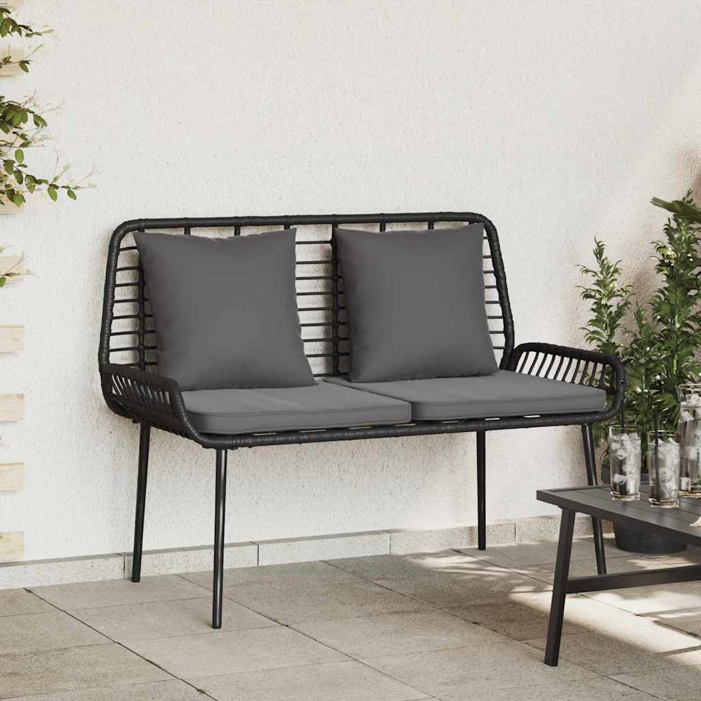 Banc de jardin Noir et anthracite polyrotin - XIOS