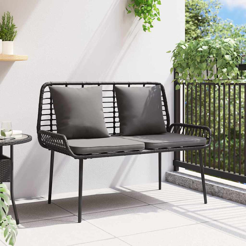 Banc de jardin Noir et anthracite polyrotin - XIOS