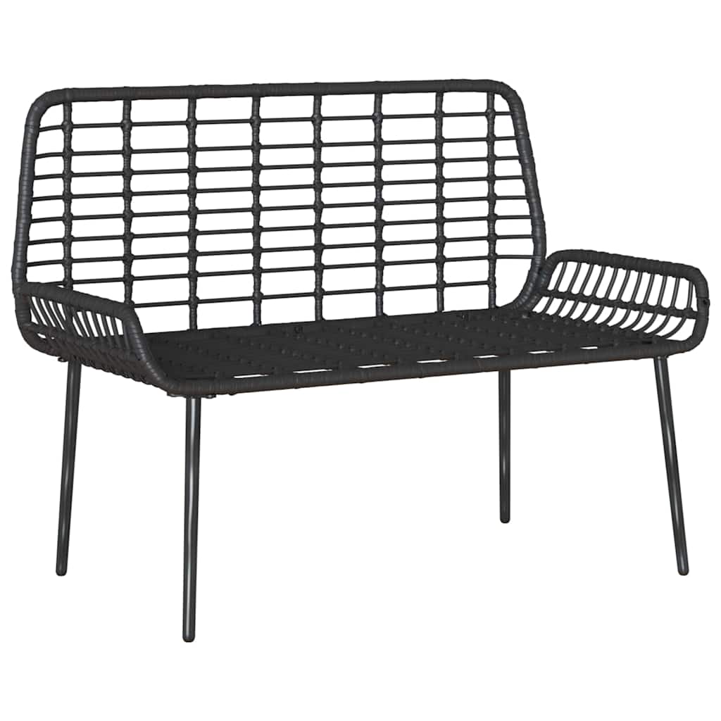 Banc de jardin Noir et anthracite polyrotin - XIOS