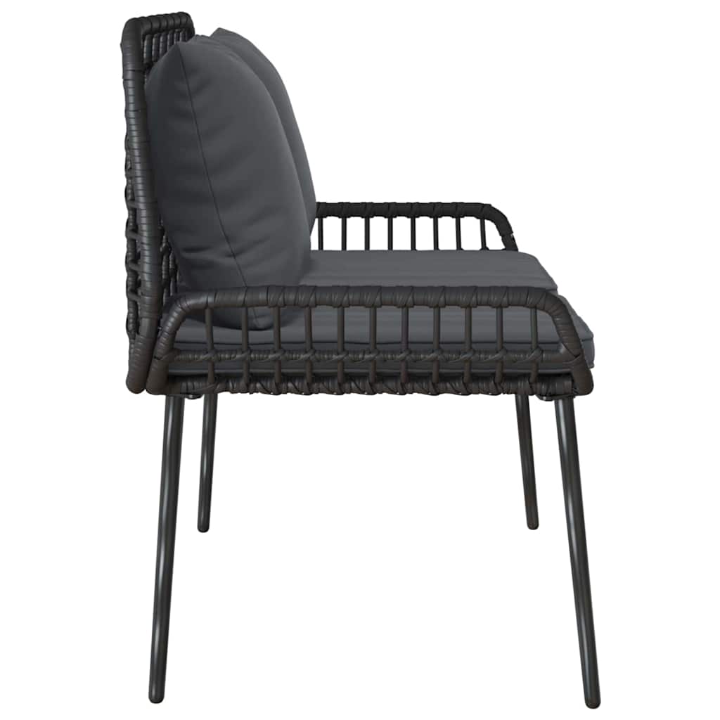 Banc de jardin Noir et anthracite polyrotin - XIOS