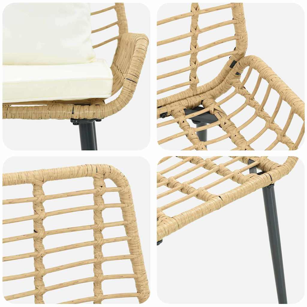 Banc de jardin Marron et Crème polyrotin - XIOS