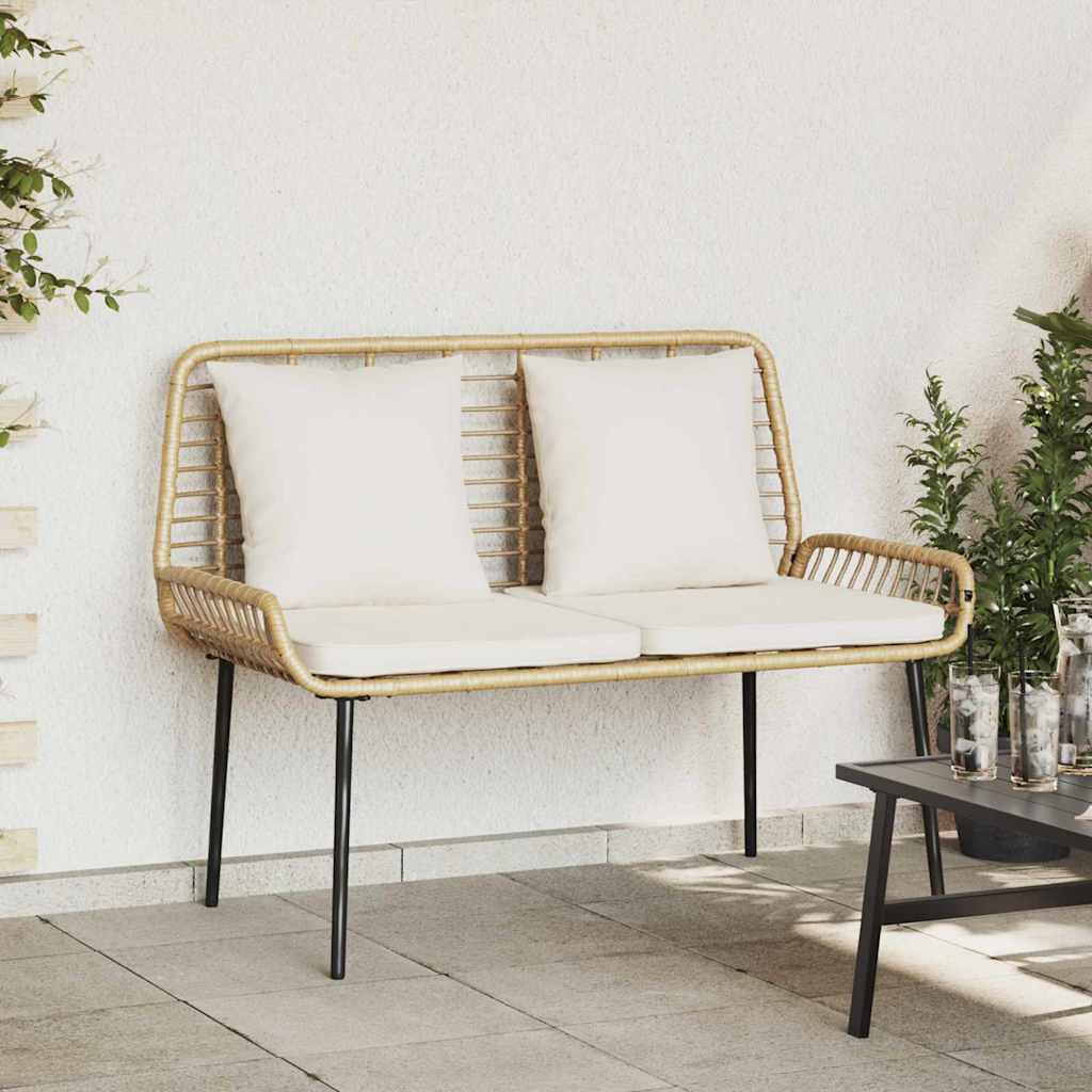 Banc de jardin Marron et Crème polyrotin - XIOS