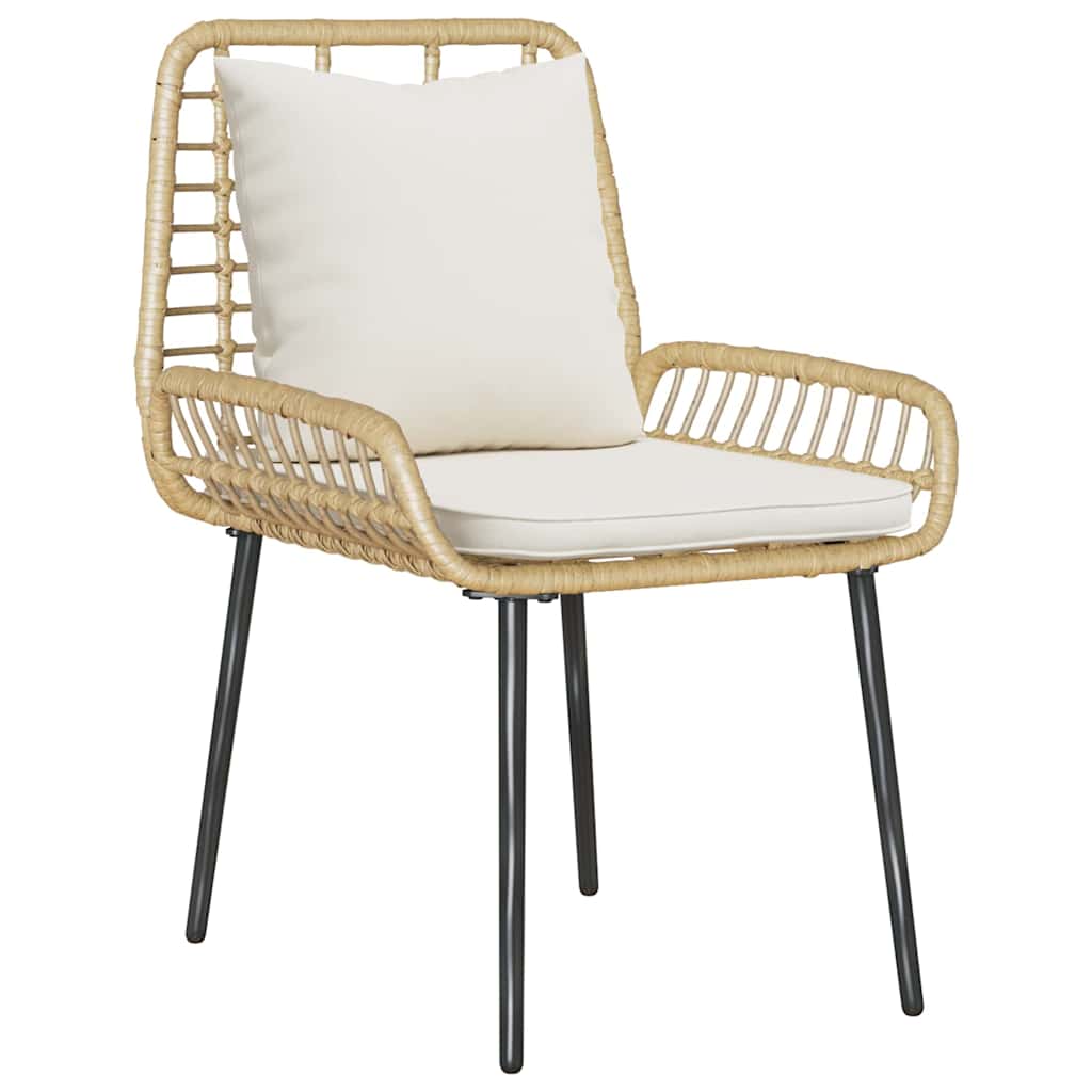 Ensemble de salle à manger pour jardin 3 pcs Marron et Crème - XIOS