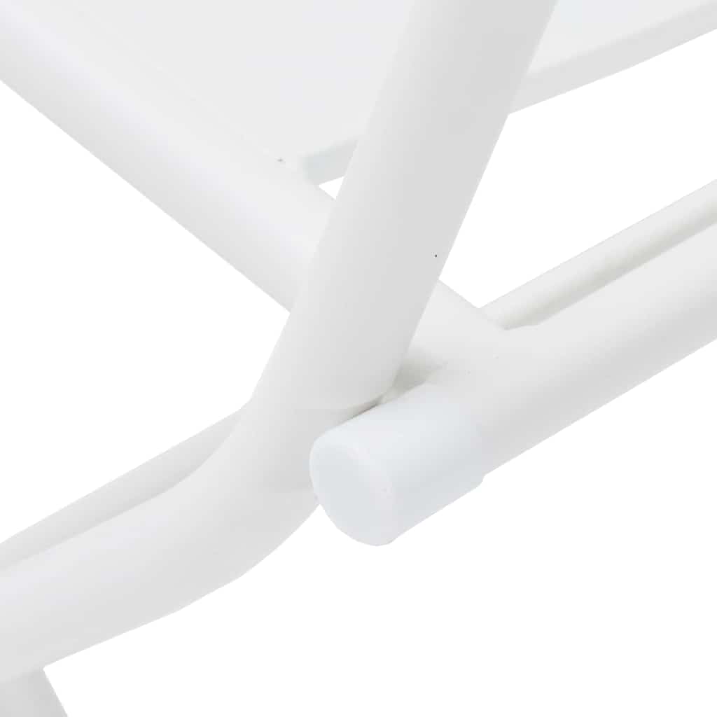 Ensemble bistro de jardin 3 pcs Blanc Acier - XIOS