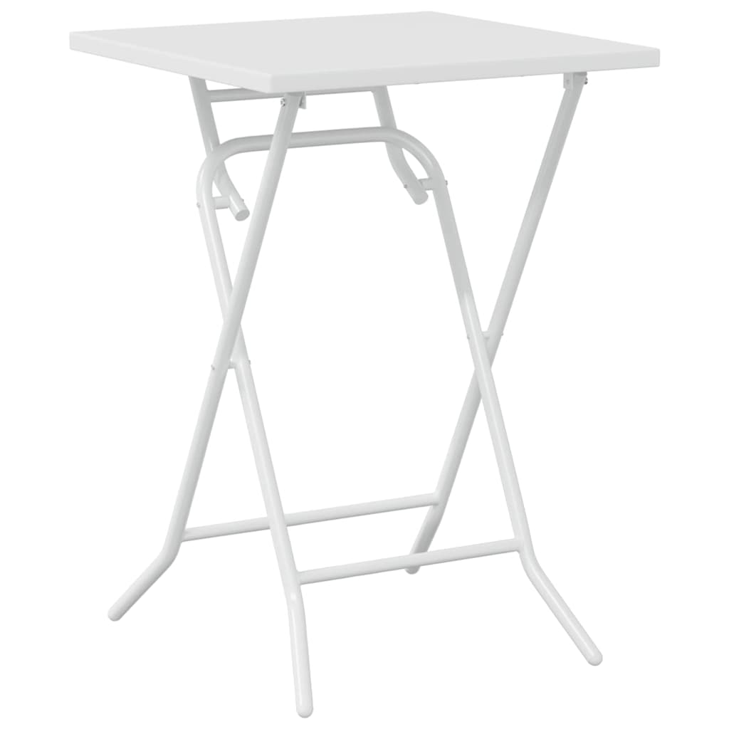 Ensemble bistro de jardin 3 pcs Blanc Acier - XIOS