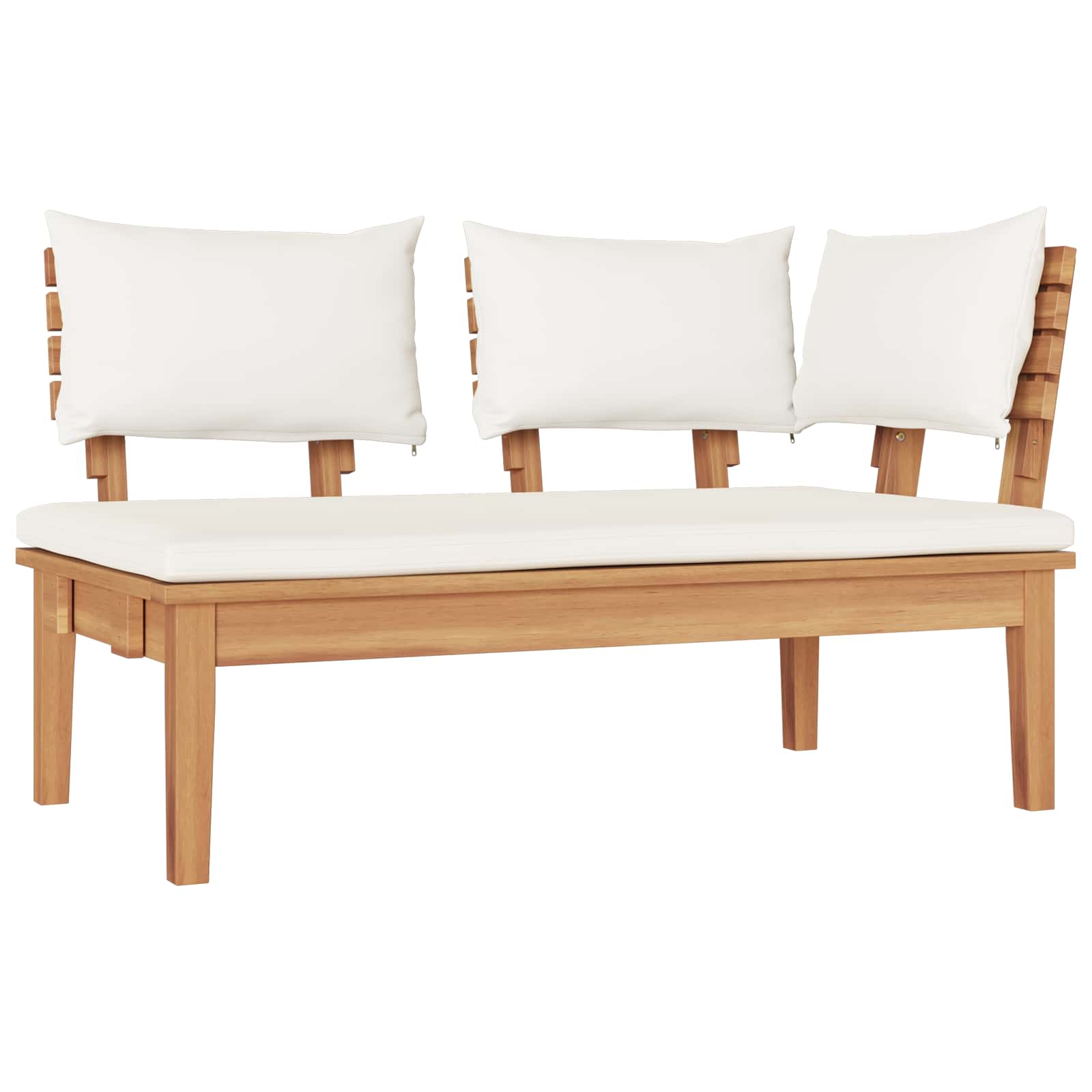 Ensemble de canapé de jardin 5 pcs Marron et Crème - XIOS
