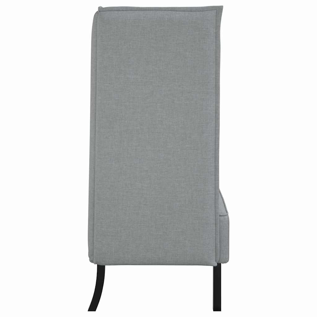 Canapé à Haut Dossier Gris clair 109 x 56 x 121 cm tissu - XIOS