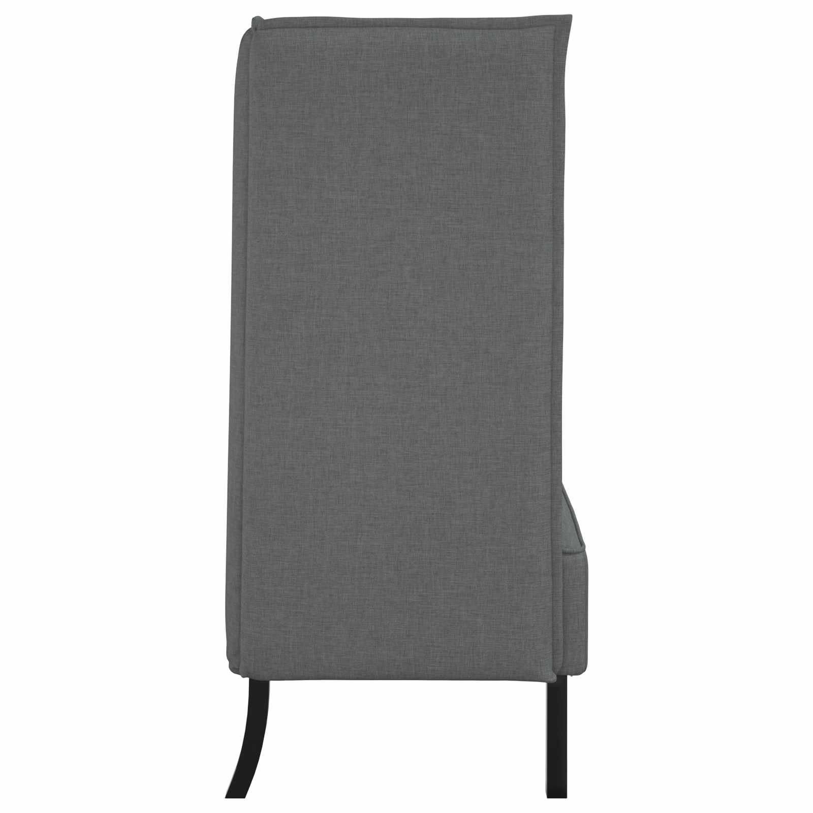 Canapé à Haut Dossier 101cm Gris foncé tissu - XIOS