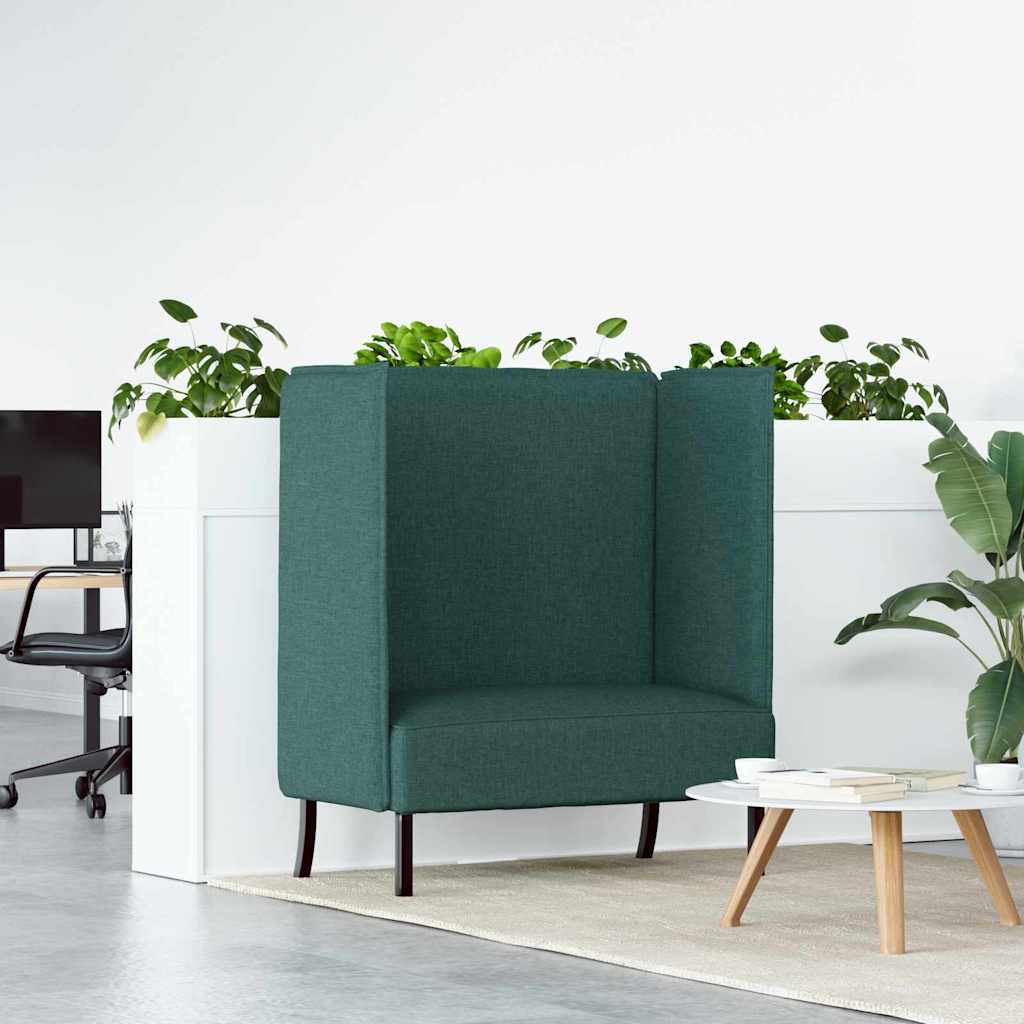 Canapé à Haut Dossier 101cm Vert foncé tissu - XIOS