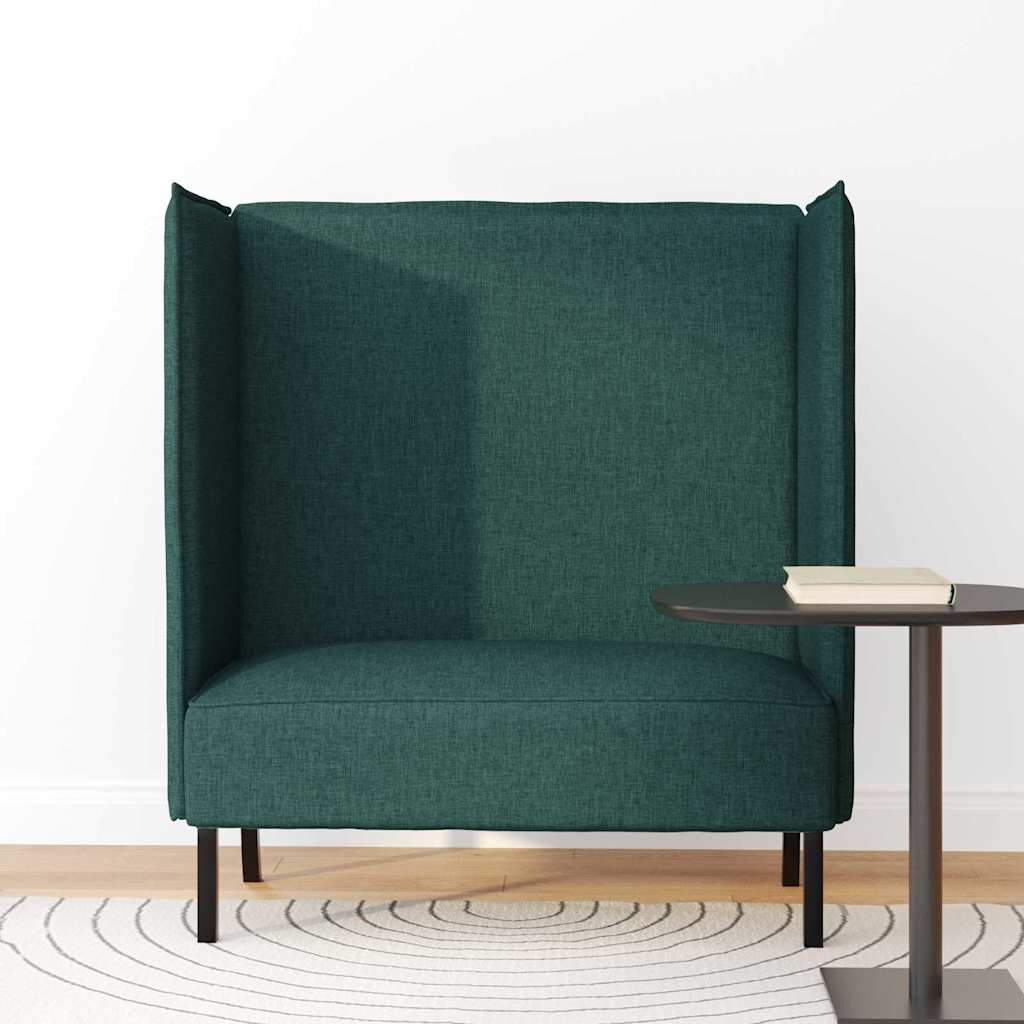 Canapé à Haut Dossier 101cm Vert foncé tissu - XIOS