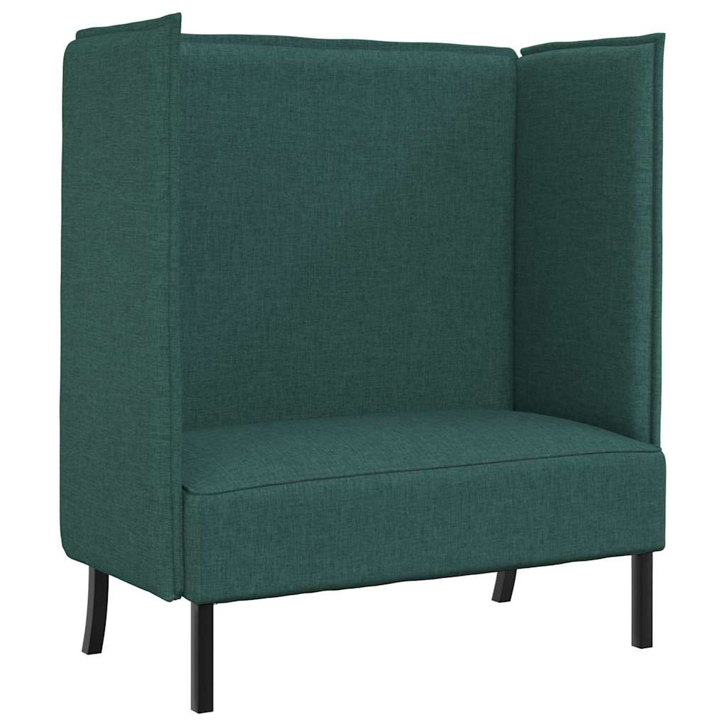 Canapé à Haut Dossier 101cm Vert foncé tissu - XIOS