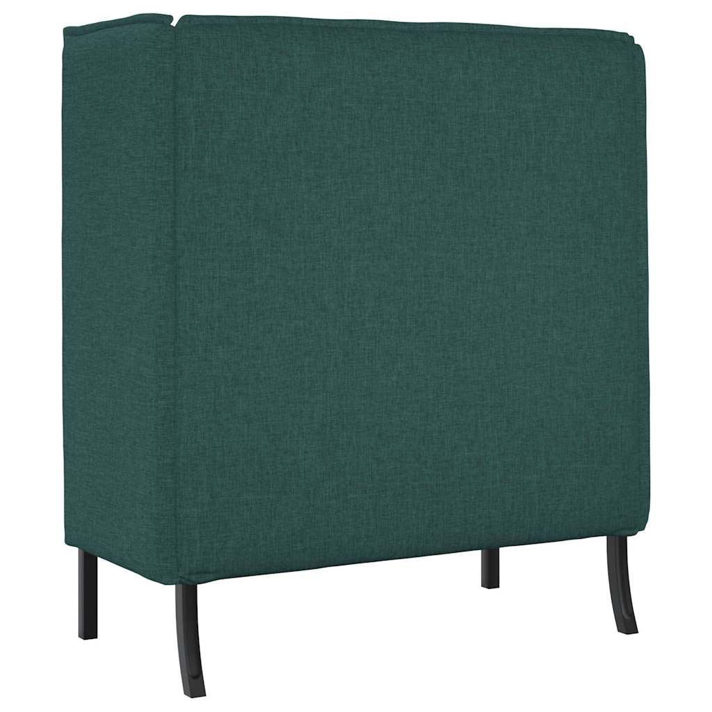 Canapé à Haut Dossier 101cm Vert foncé tissu - XIOS
