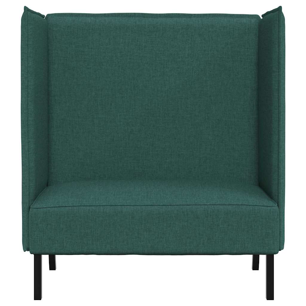 Canapé à Haut Dossier 101cm Vert foncé tissu - XIOS
