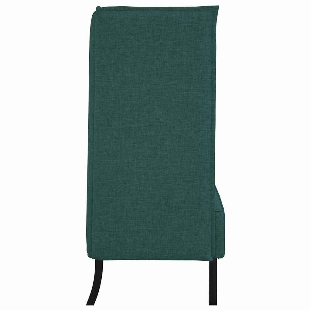 Canapé à Haut Dossier 101cm Vert foncé tissu - XIOS