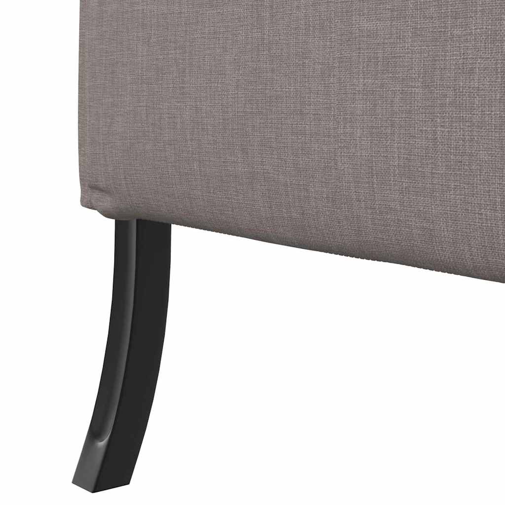 Canapé à Haut Dossier Taupe 109 x 56 x 121 cm tissu - XIOS