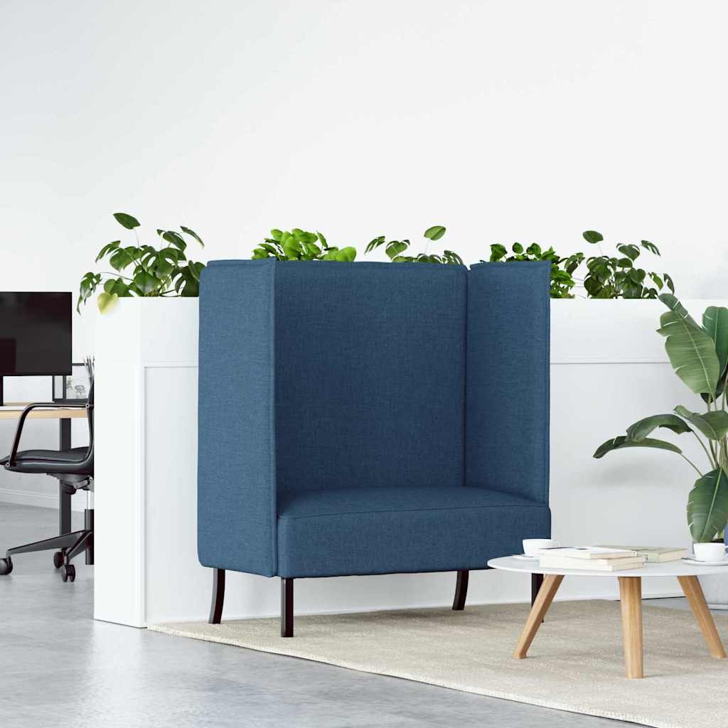 Canapé à Haut Dossier 101cm Bleu tissu - XIOS
