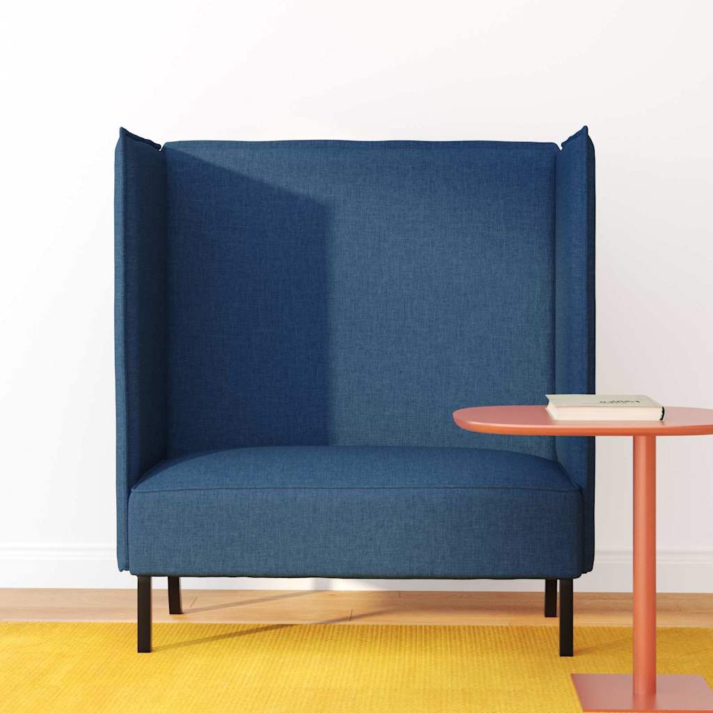 Canapé à Haut Dossier 101cm Bleu tissu - XIOS