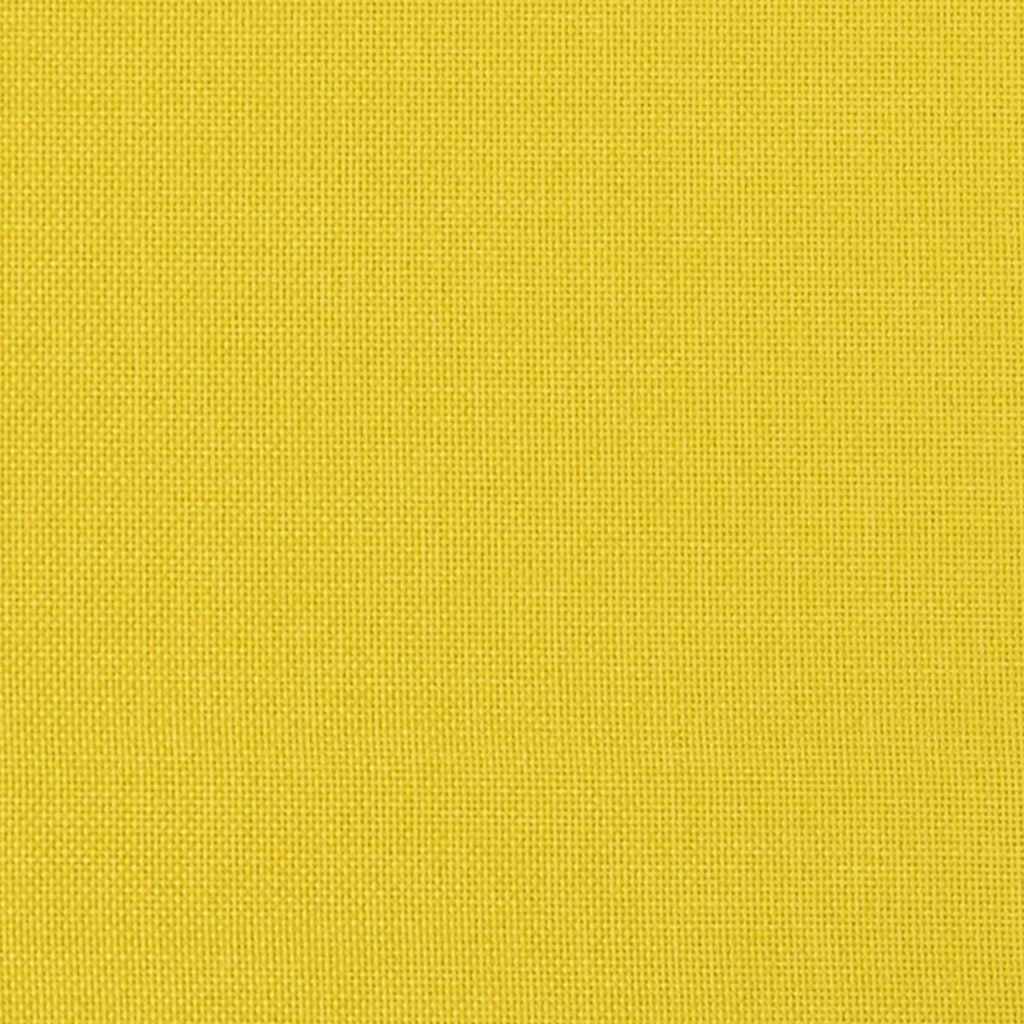 Canapé à Haut Dossier Jaune clair 109 x 56 x 121 cm tissu - XIOS