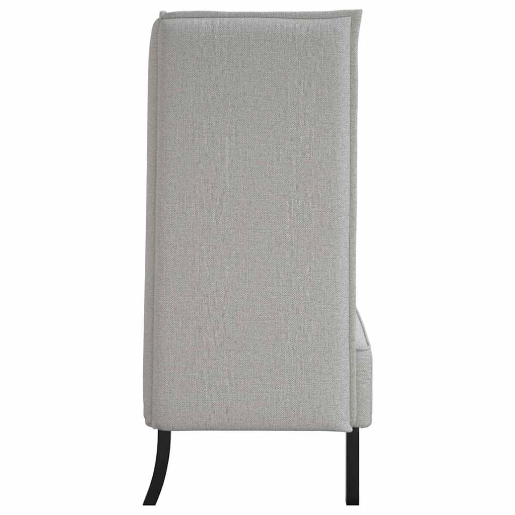 Canapé à Haut Dossier Gris nuage 109 x 56 x 121 cm tissu - XIOS