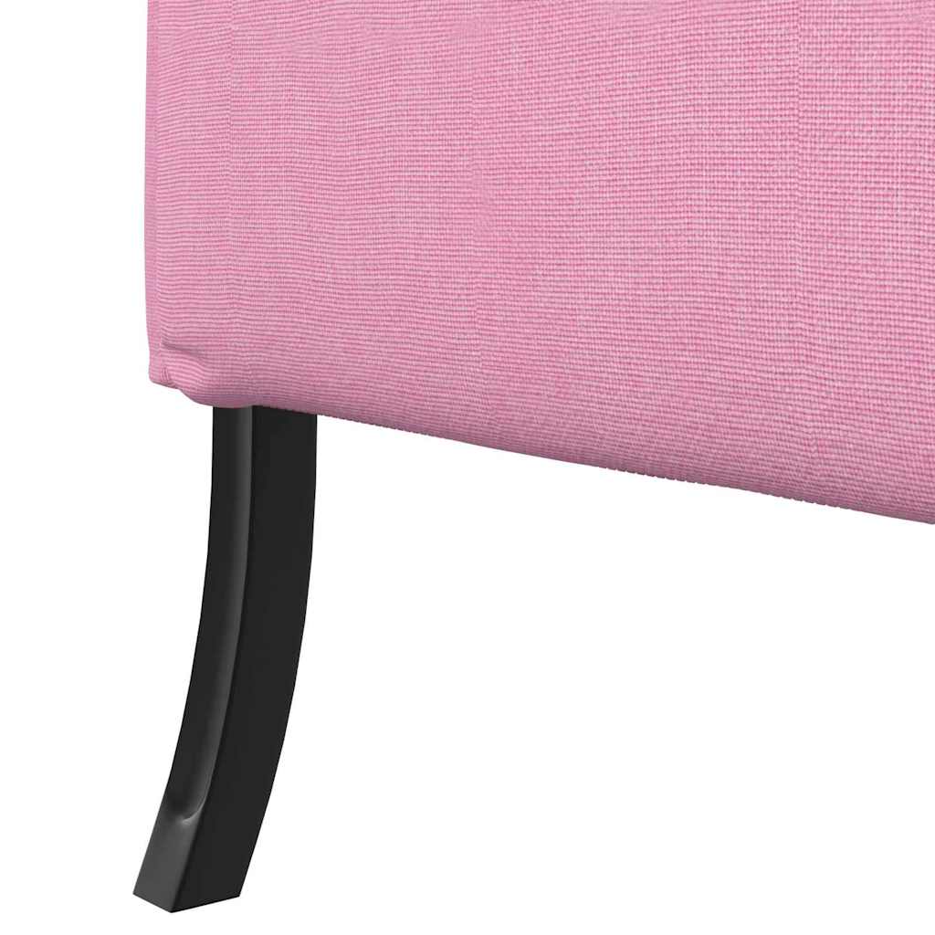 Canapé à Haut Dossier Rose 109 x 56 x 121 cm tissu - XIOS