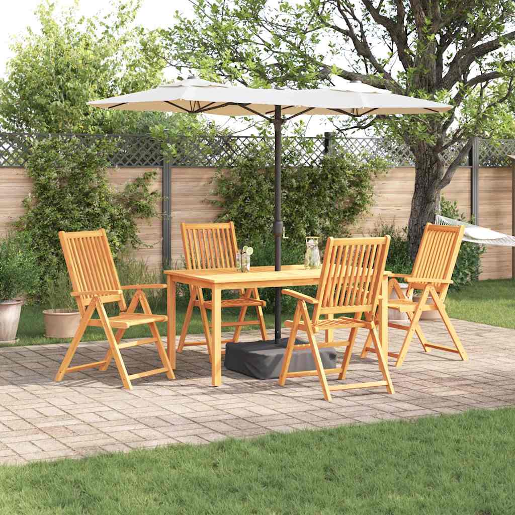 Ensemble de salle à manger pour jardin Pliable 5 pcs Marron - XIOS