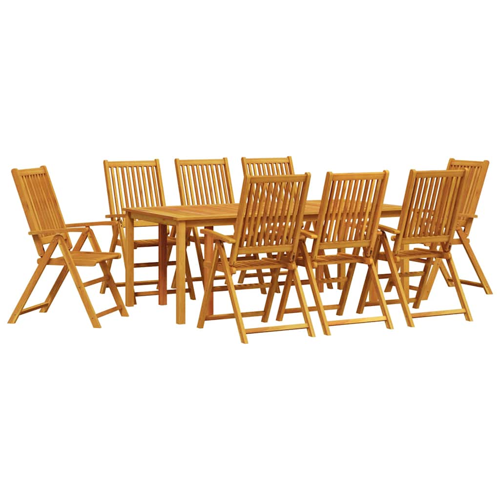 Ensemble de salle à manger pour jardin 9 pc Marron - XIOS