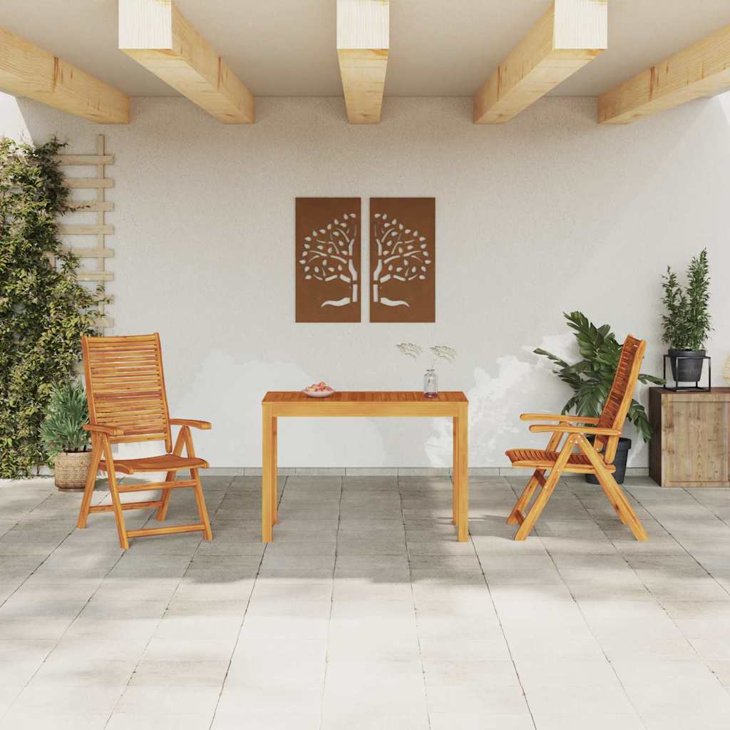 Ensemble de salle à manger pour jardin 3 pcs Marron - XIOS