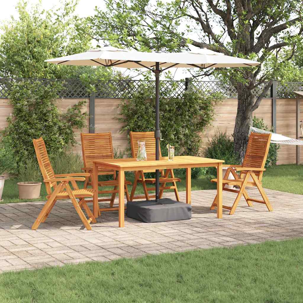 Ensemble de salle à manger pour jardin 5 pcs Marron - XIOS