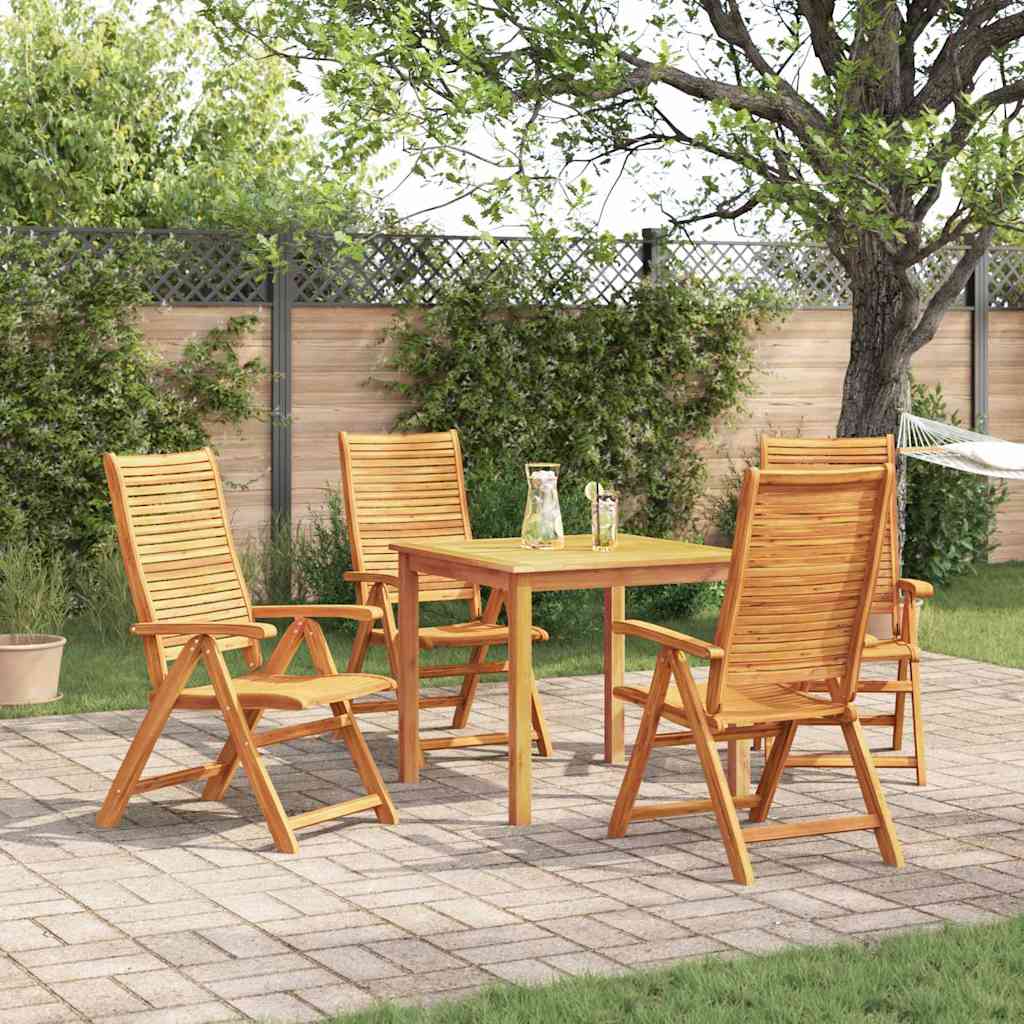 Ensemble de salle à manger pour jardin 5 pcs Marron - XIOS