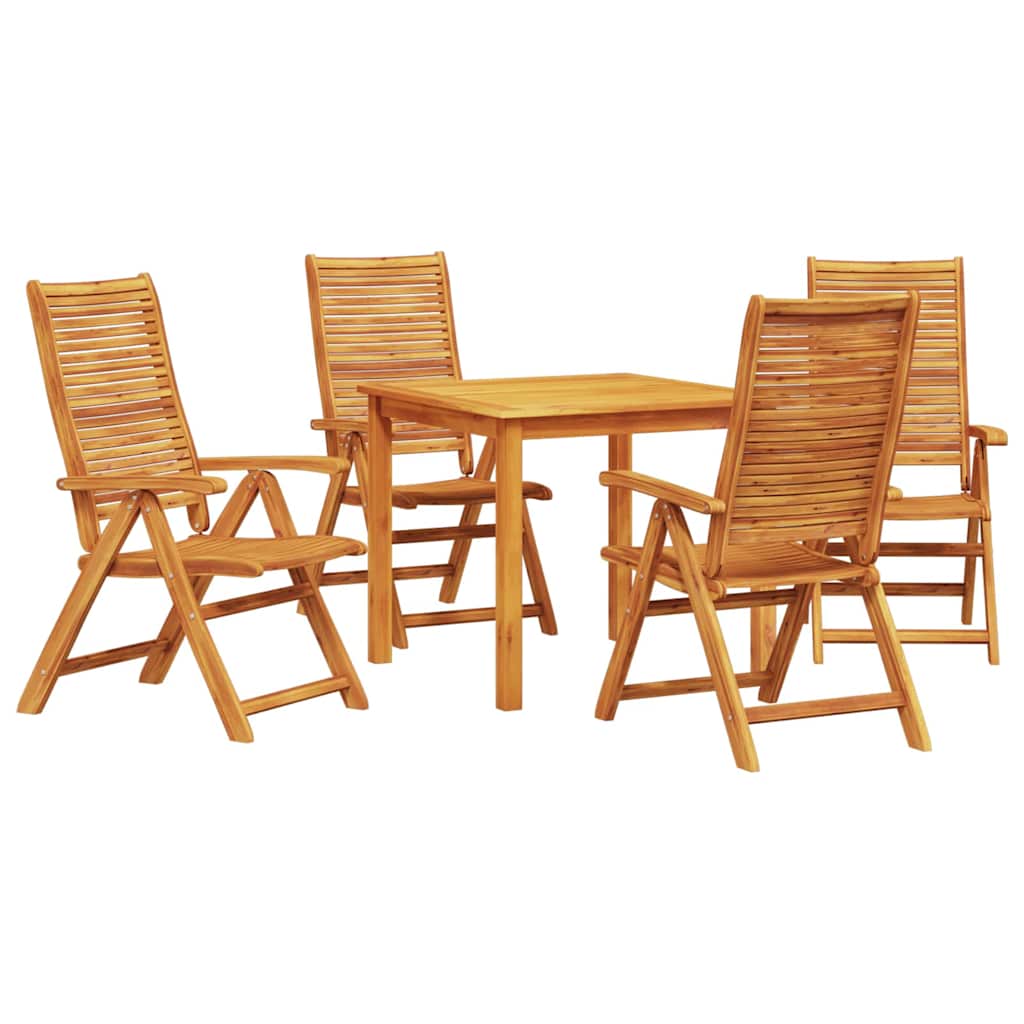 Ensemble de salle à manger pour jardin 5 pcs Marron - XIOS