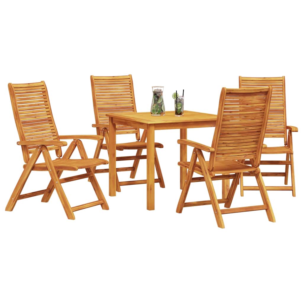 Ensemble de salle à manger pour jardin 5 pcs Marron - XIOS