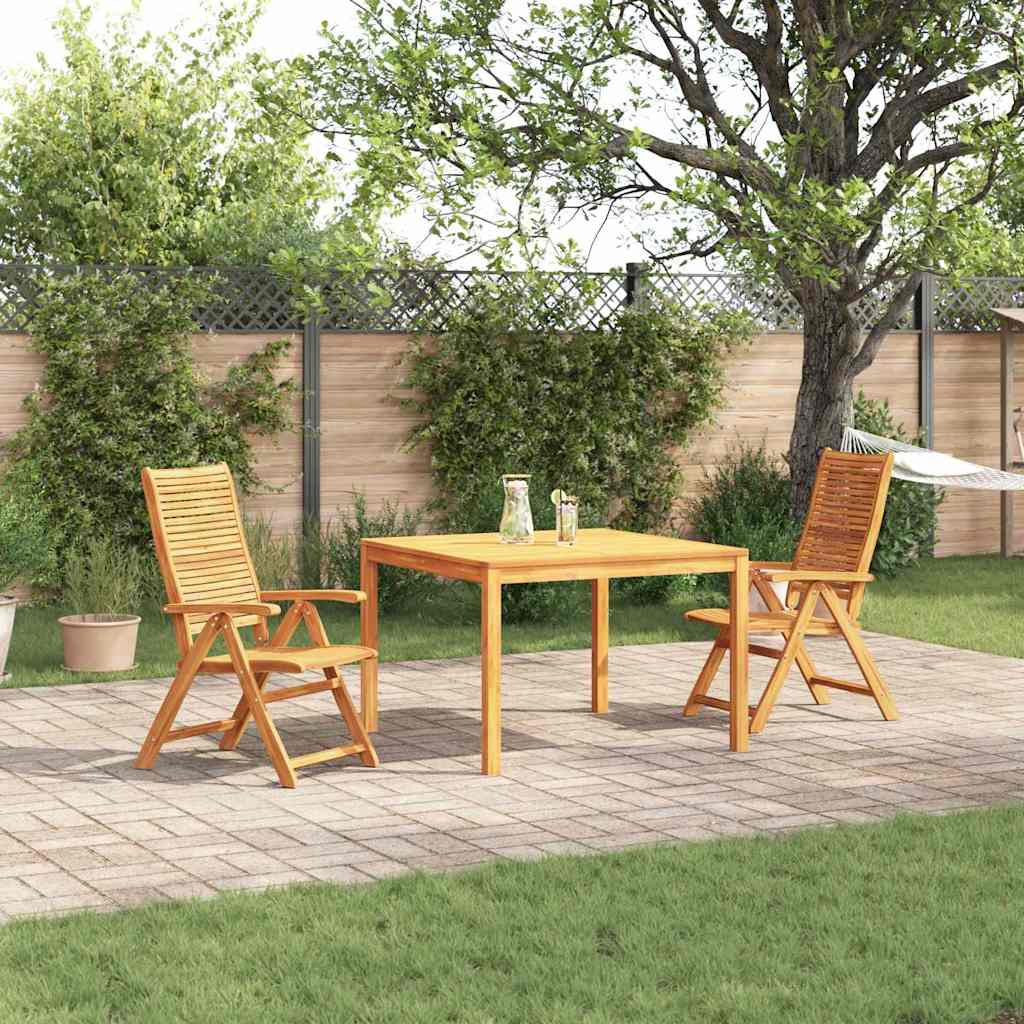 Ensemble de salle à manger pour jardin 3 pcs Marron - XIOS