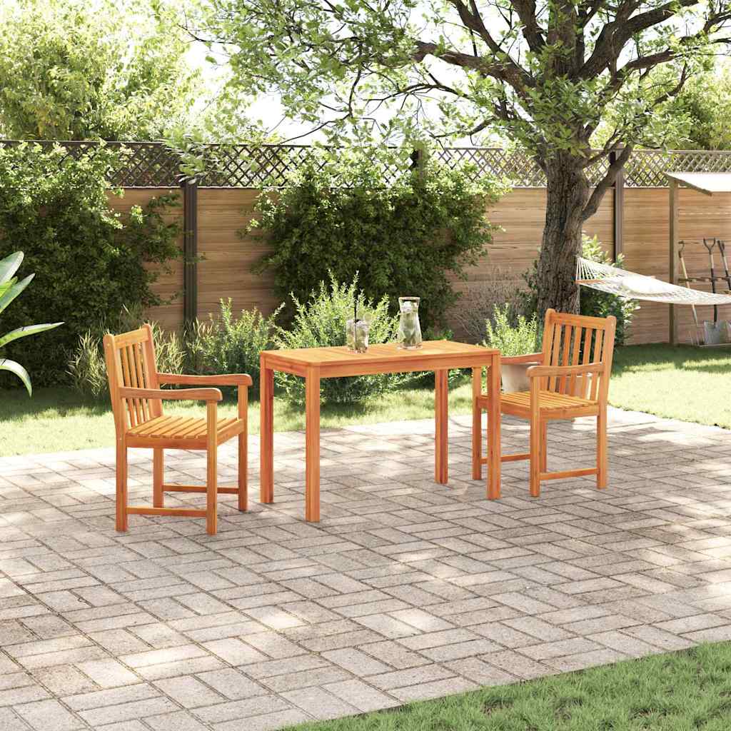 Ensemble de salle à manger pour jardin 3 pcs Marron - XIOS