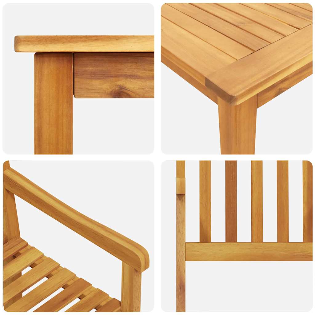 Ensemble de salle à manger pour jardin 7 pcs Marron - XIOS
