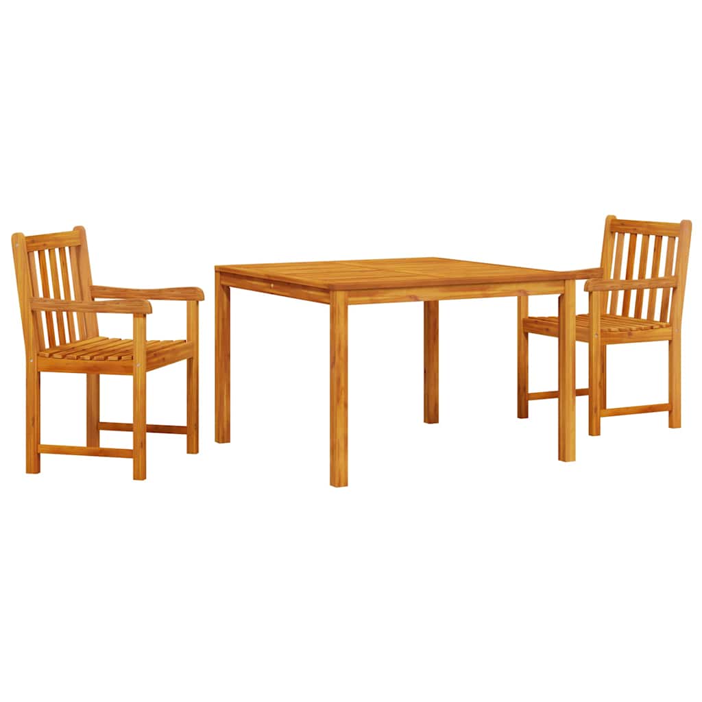 Ensemble de salle à manger pour jardin 3 pcs Marron - XIOS
