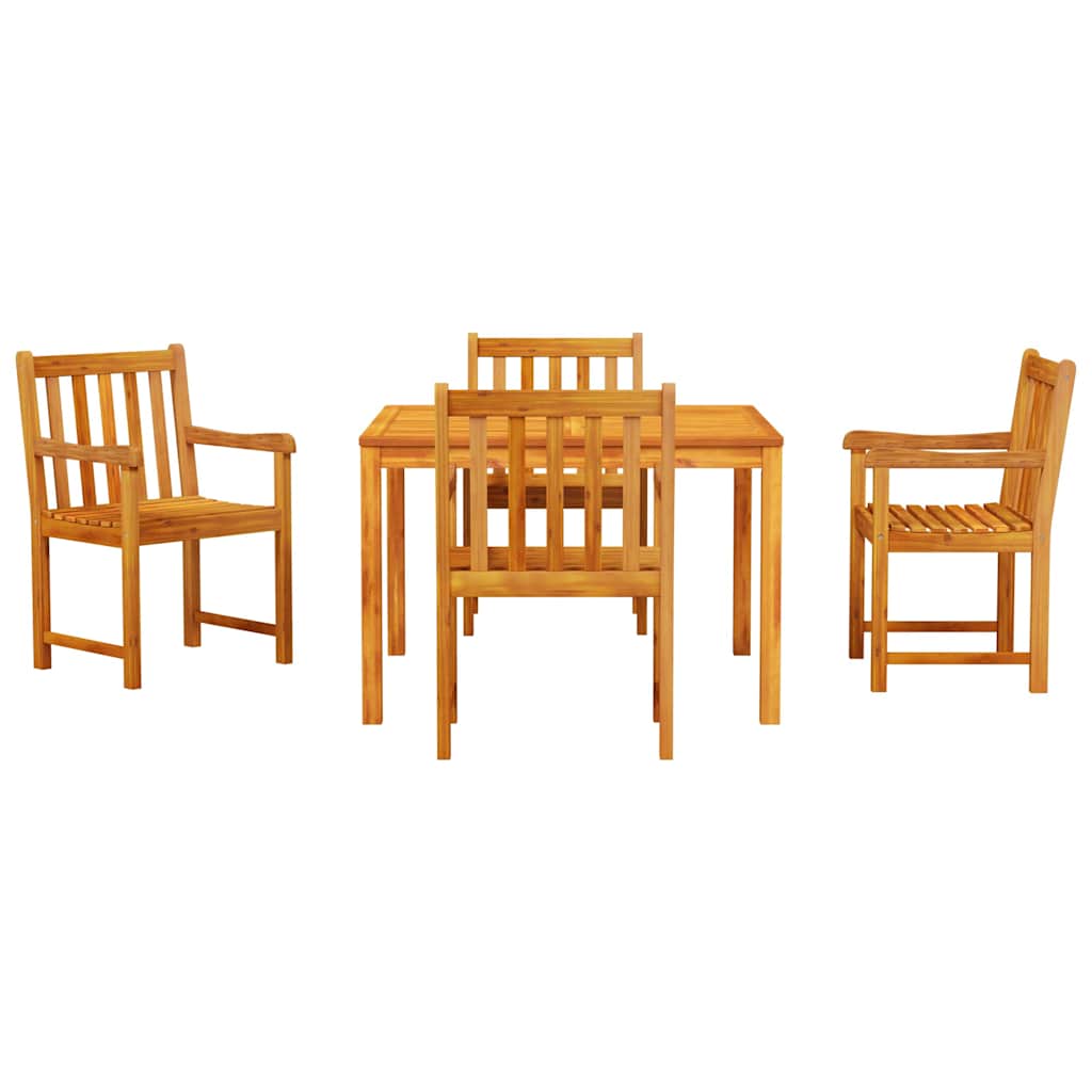Ensemble de salle à manger pour jardin 5 pcs Marron - XIOS
