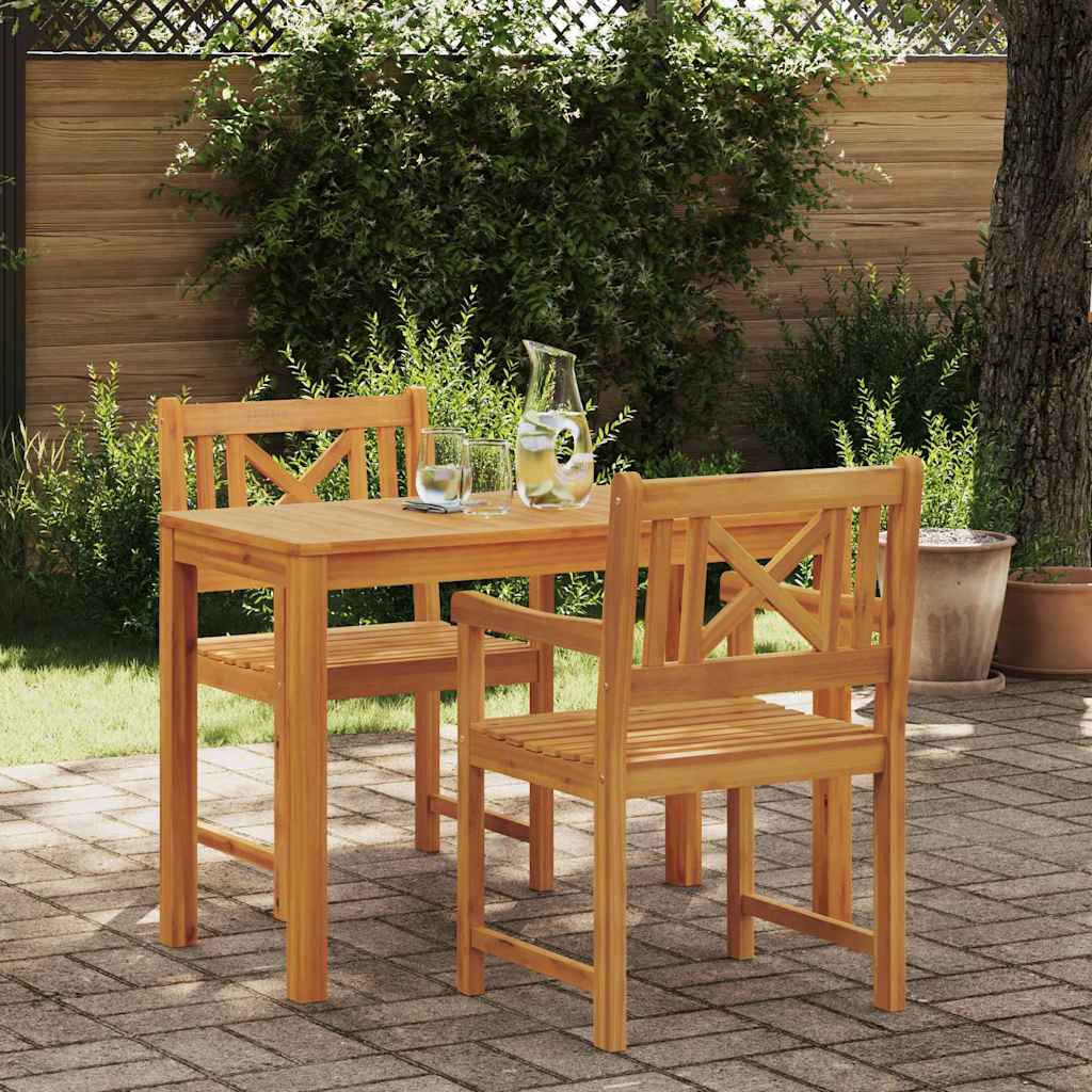 Ensemble de salle à manger pour jardin 3 pcs Marron - XIOS