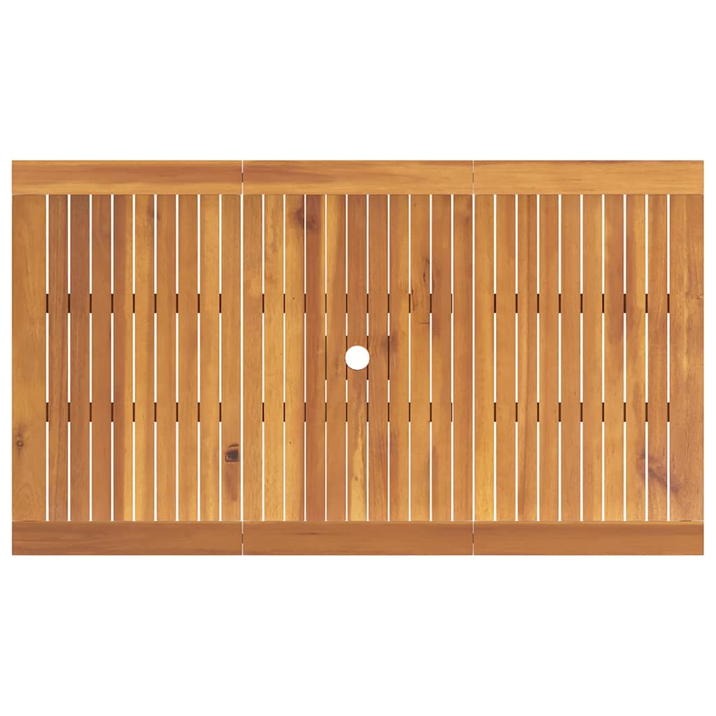 Ensemble de salle à manger pour jardin 5 pcs Marron - XIOS