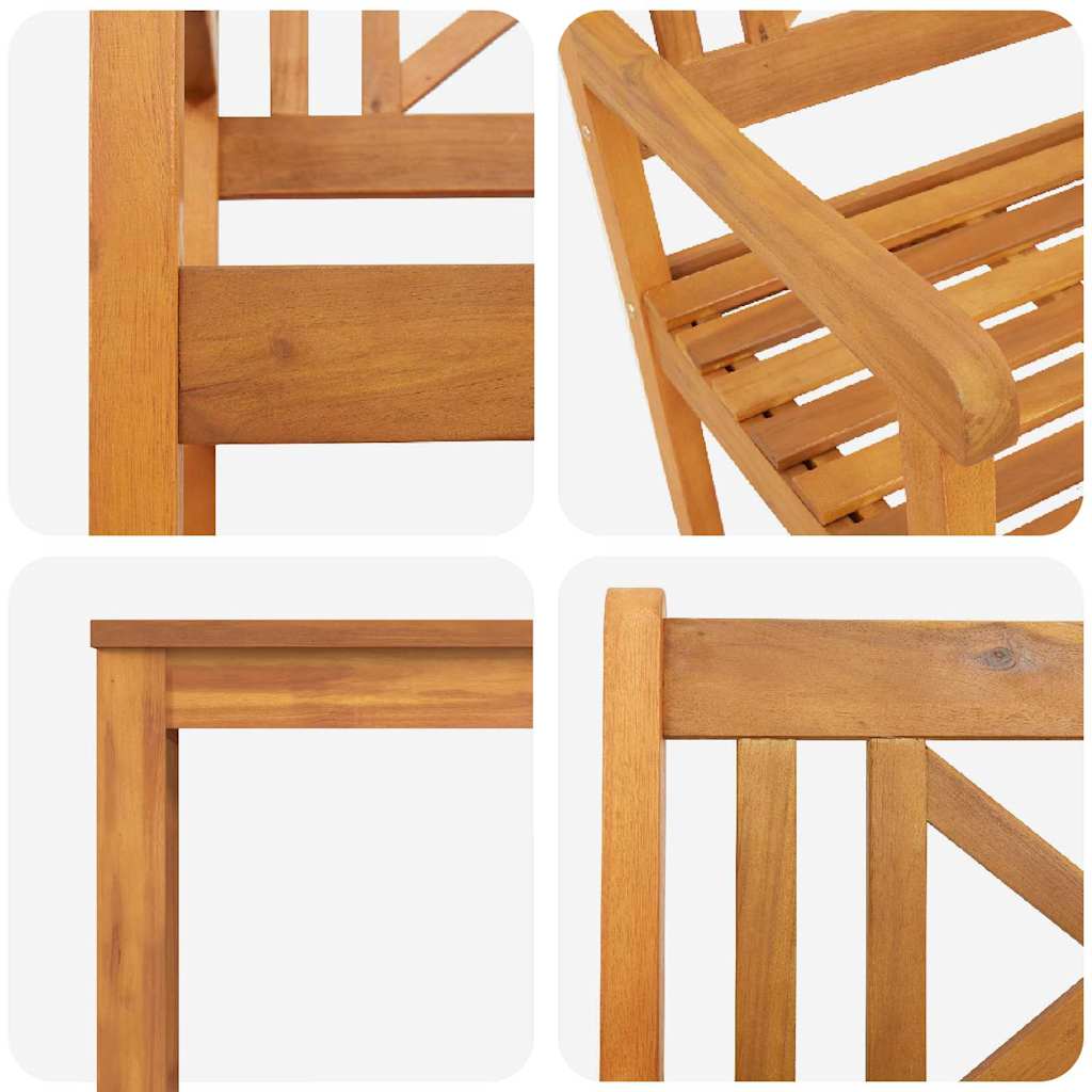 Ensemble de salle à manger pour jardin 3 pcs Marron - XIOS