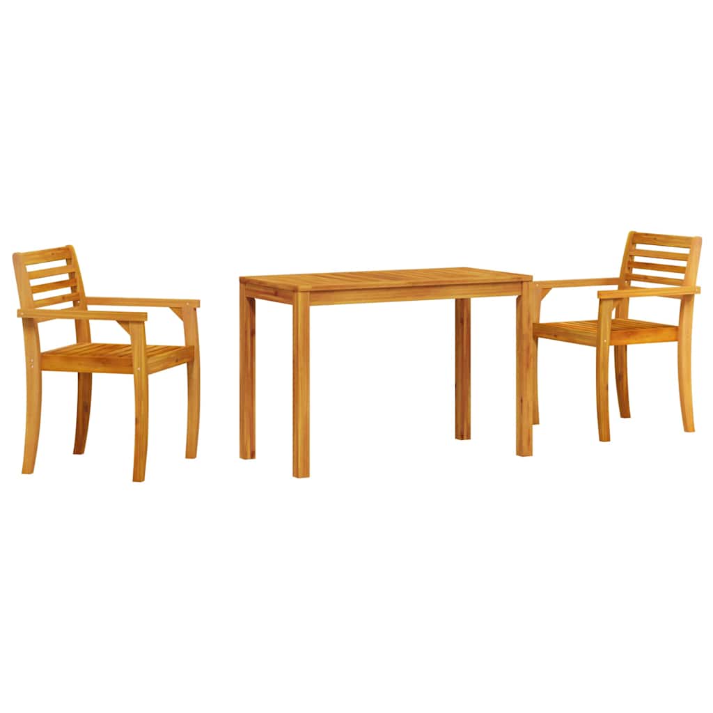 Ensemble de salle à manger pour jardin 3 pcs Marron - XIOS