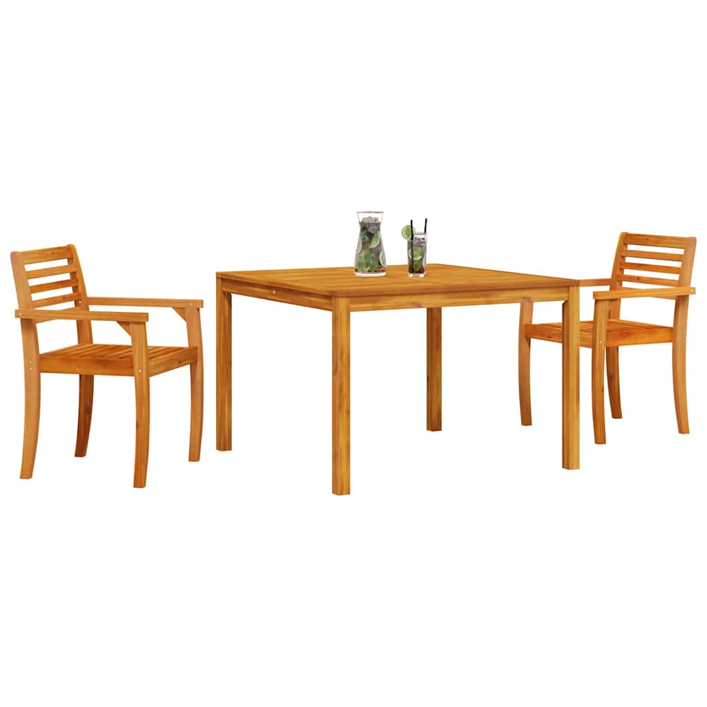 Ensemble de salle à manger pour jardin 3 pcs Marron - XIOS
