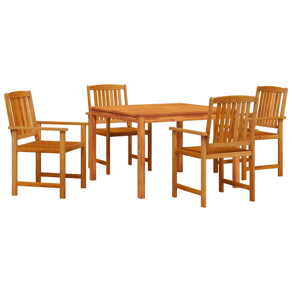 Ensemble de salle à manger pour jardin 5 pcs Marron - XIOS